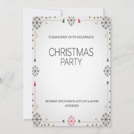 Elegante Festive Happy Weihnachten Party Einladung