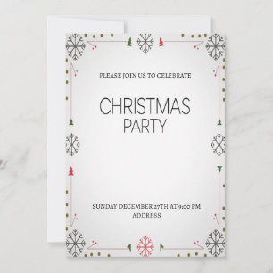 Elegante Festive Happy Weihnachten Party Einladung