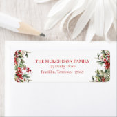 Elegante Festliche Grüne Rücksendeadresse (Insitu)