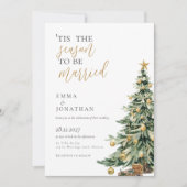 Elegante festliche Weihnachtsfeier Einladung (Vorderseite)