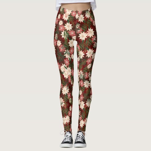 Elegante Festtage Weihnachten Leggings (Vorderseite)