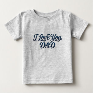 Elegante fette "Ich liebe dich Papa"-Typografie mi Baby T-shirt