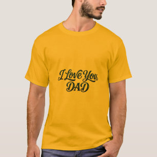 Elegante fette "Ich liebe dich Papa"-Typografie mi T-Shirt