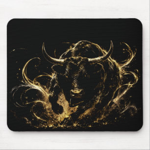 Elegante Feuerstier-Mauspad Mousepad