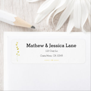 Elegante Field Blume Boho Hochzeit Einladung