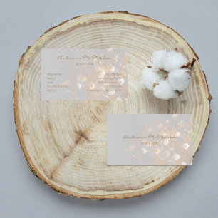 Elegante Field Blume Grau Visitenkarte