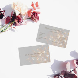 Elegante Field Blume Grau Visitenkarte