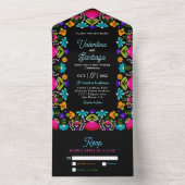 Elegante Fiesta Hochzeit Alles in einer Einladung (Innen)