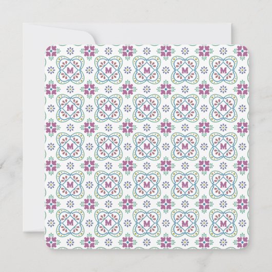 Elegante Fiesta Probe Abendessen Einladung (Rückseite)