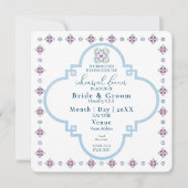 Elegante Fiesta Probe Abendessen Einladung (Vorderseite)