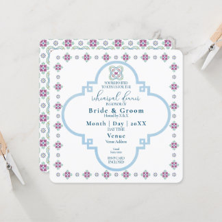 Elegante Fiesta Probe Abendessen Einladung