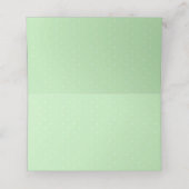 Elegante Fiesta Terrarium Blumendusche Platzkarte (Innenseite Aufgefaltet)