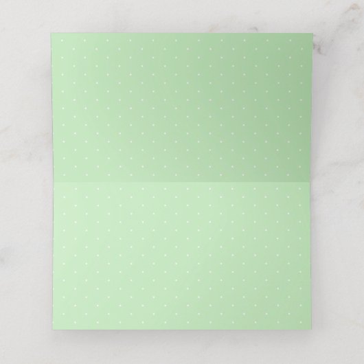 Elegante Fiesta Terrarium Blumendusche Platzkarte (Innenseite Aufgefaltet)