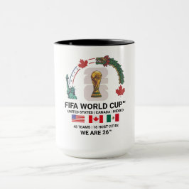 Elegante FIFA Weltmeisterschaft 2026 Combo 15 oz T Tasse