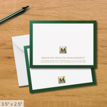 Elegante Financial Note Card