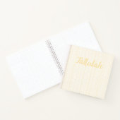 Elegante Fine Line Gold White Stripe Bullet Journa Notizblock (Innenseite)