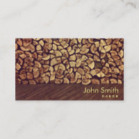 Elegante Firewood Baker Business Card