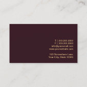 Elegante Firewood Landscaping Business Card Visitenkarte (Rückseite)