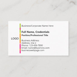 Elegante Firmenlogofarbe, Schwarz-weiß Visitenkarte