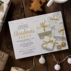 Elegante Firmenweihnachtsfeier Einladung
