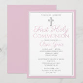 Elegante First Holy Communion Einladungen für Girl (Vorne/Hinten)