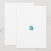 Elegante Flachbildschirme speichern Save The Date (Vorne/Hinten)