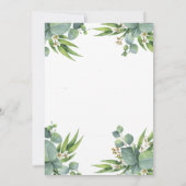 Elegante Flachkarte Save the Date (Rückseite)