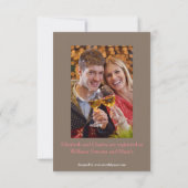 Elegante Flagge - der Polterabend des Paares 3x5 Einladung (Rückseite)