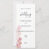 Elegante Flamingos, Gold und Rosa Karte (Rückseite)