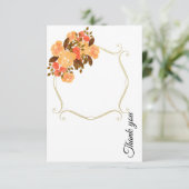 Elegante Flat Dankeschön Karte (Stehend Vorderseite)