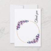 Elegante Flat Dankeschön Karte (Vorderseite)