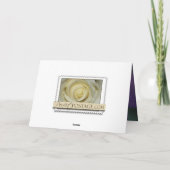 Elegante Flieder und lila Monogrammkarten (Rückseite)