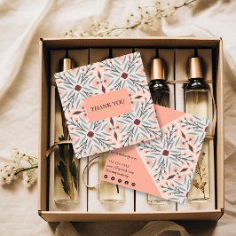 Elegante Flies Geometric Order Vielen Dank Quadratische Visitenkarte