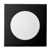 Elegante Fliesen aus weißer und schwarzer Keramik (Vorderseite)