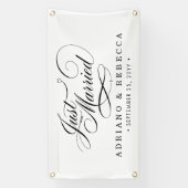 Elegante Flitterwochen-Abreise Banner (Vertikal)
