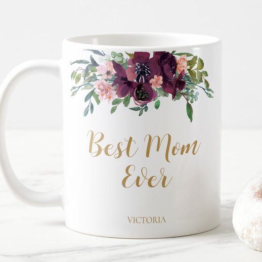 Elegante Flora Beste Mama Kaffeetasse