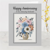 Elegante Flora Blütenkarte zum Jubiläum Karte (Gelbe Blume)