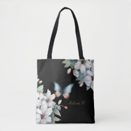 Elegante Flora Butterfly Muttertag Tote Tasche