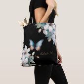 Elegante Flora Butterfly Muttertag Tote Tasche (Von Nahem)