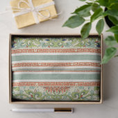 Elegante Flora Chinoiserie Vintag Jade Seidenpapier (Geschenk)