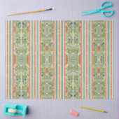 Elegante Flora Chinoiserie Vintag Jade Seidenpapier (Basteln)