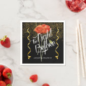 Elegante Flora Die Nacht vor Napkins Serviette (Beispiel)