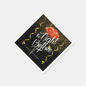 Elegante Flora Die Nacht vor Napkins Serviette (Ecke)