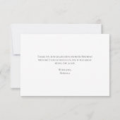 Elegante Flora Moderne Blume Bouquet Dankeskarte (Rückseite)