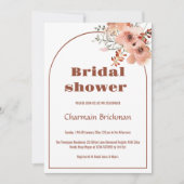 Elegante Flora und Fauna Brautparty Einladung (Vorderseite)