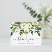 Elegante Flora und Fauna Business Vielen Dank Postkarte (Stehend Vorderseite)