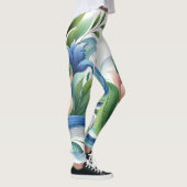 Elegante Flora und Fauna Frauen Leggings (Rechts)