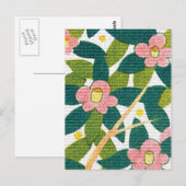 Elegante Flora und Fauna Postkarte (Vorne/Hinten)