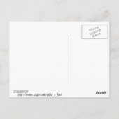 Elegante Flora und Fauna Postkarte (Rückseite)