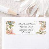 Elegante Floral Address Labels - Personalisiert (Insitu)